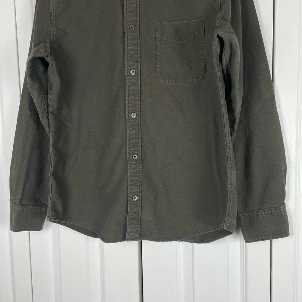 Everlane Oxford Poplin Button Up Long Sleeve Shirt Men’s M Green Classic Cotton - Picture 4 of 13